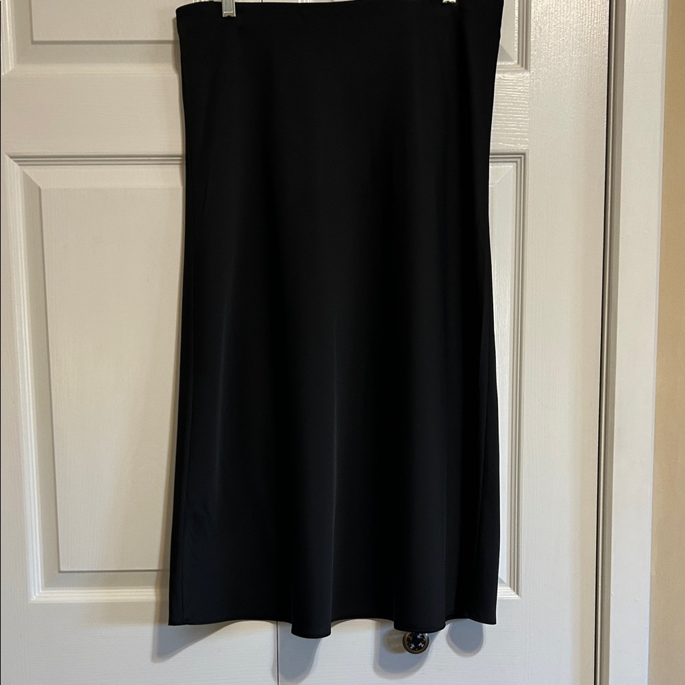 J. Crew Black Maxi Slip skirt